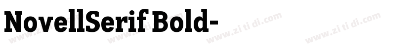NovellSerif Bold字体转换